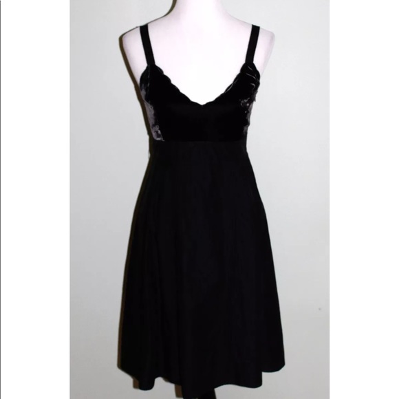 Anthro Velvet Bodice Dress - Picture 2 of 11